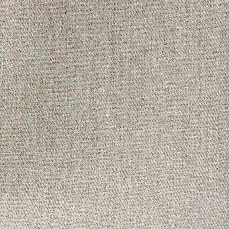 Clara Cream Fabric Seat with Cane Back and Light Brown Solid Wood Frame Dining Chair