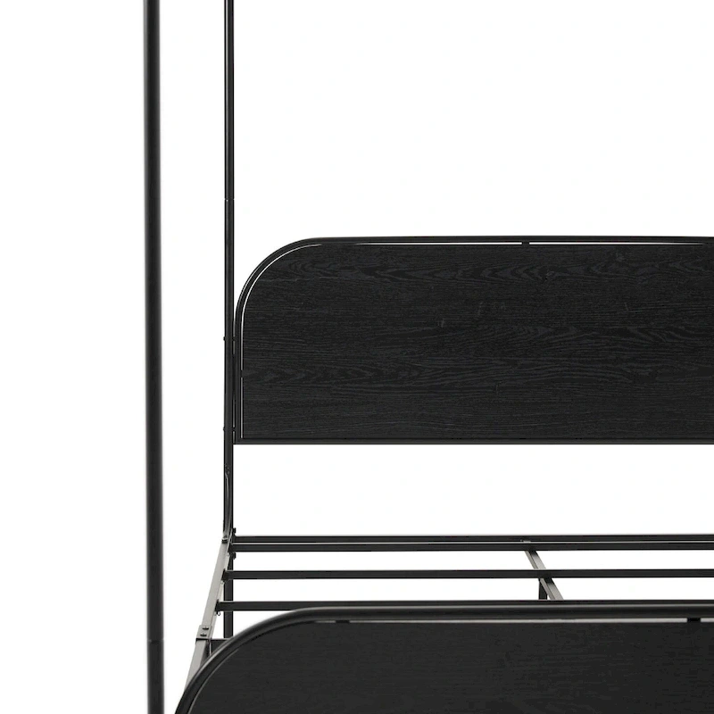 Middlebrook Designs Modern Curved Metal Queen Canopy Bed