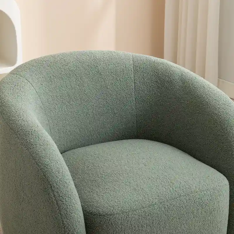 SEYNAR Modern Glam Upholstered 360 Degree Swivel Accent Armchair Set of 2