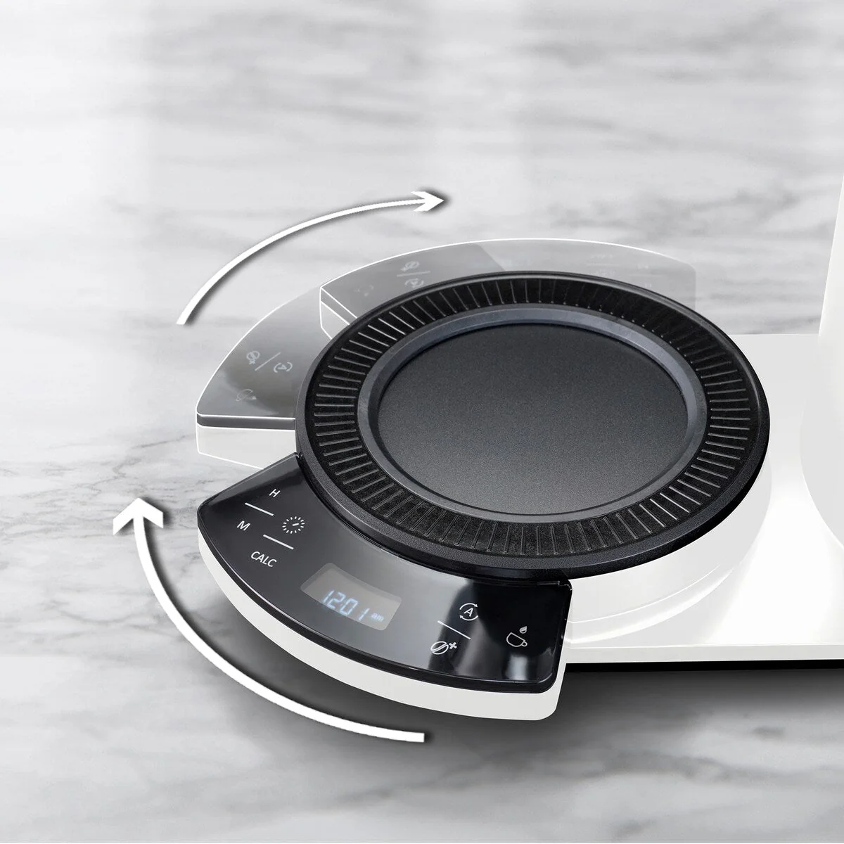 Vision 12-Cup Luxe Drip Coffee Maker with Revolving Dashboard