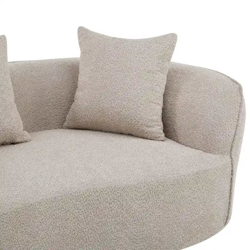 Christopher Knight Home - Linda Fabric Curved Sectional Sofa