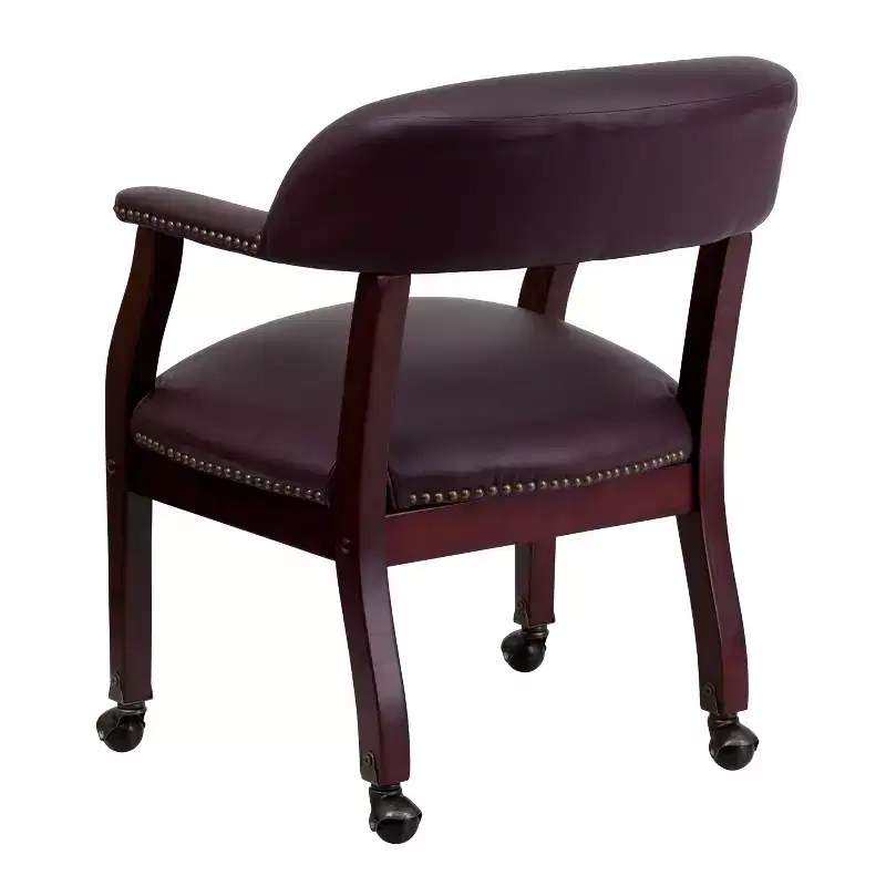 Emma and Oliver Conference Chair with Accent Nail Trim and Casters