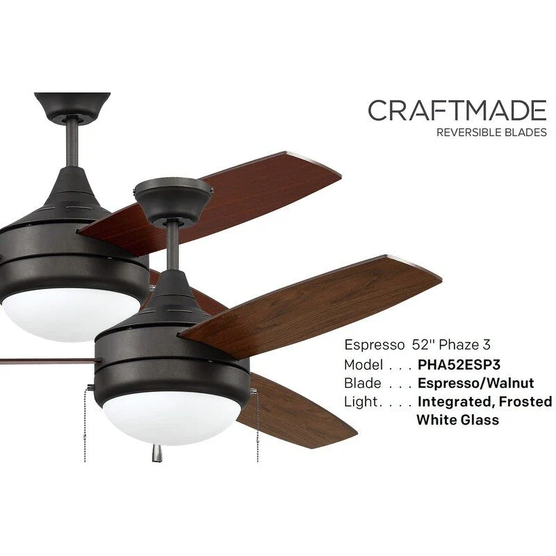 Craftmade Phaze 3 52  3 Blade LED Ceiling Fan
