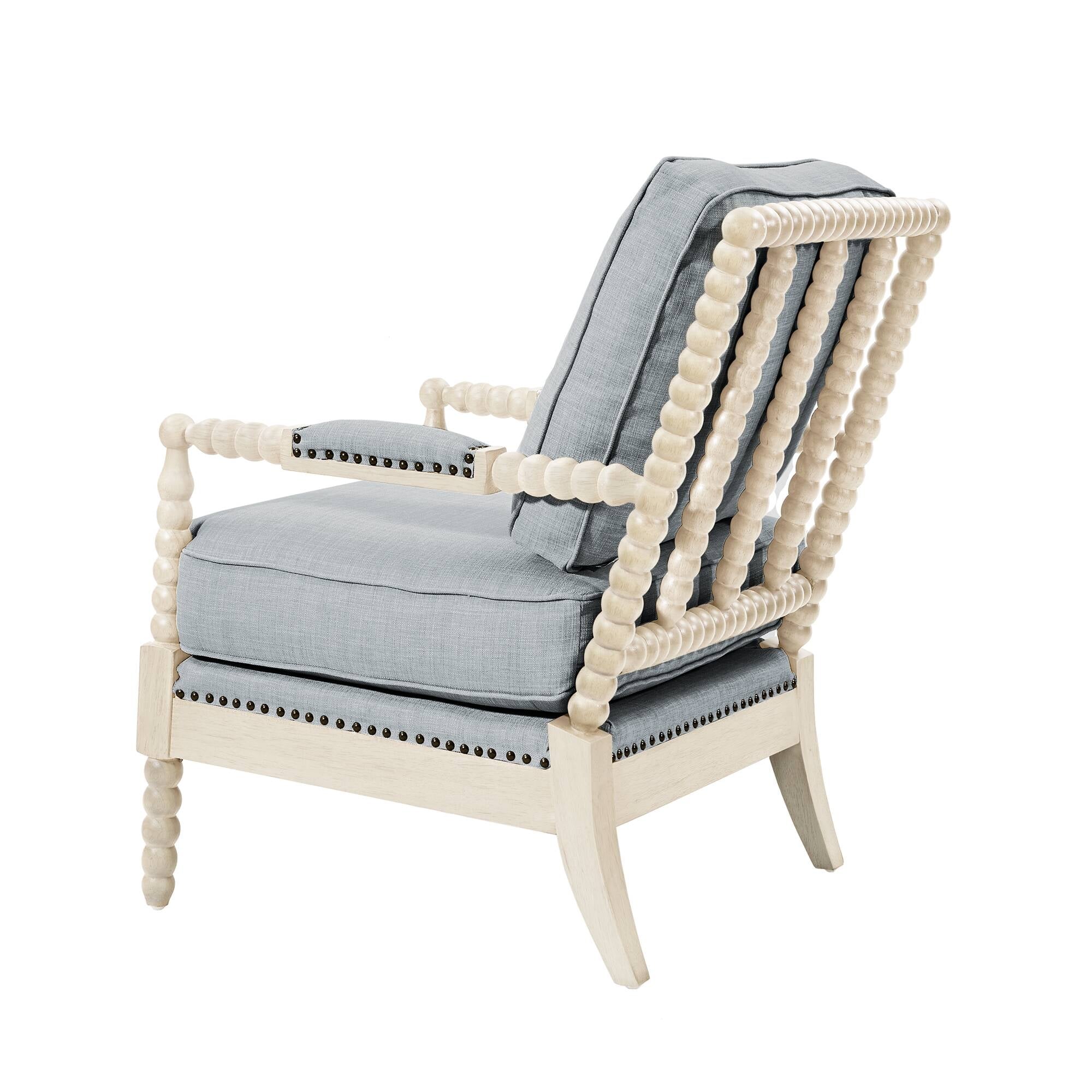 Madison Park Donohue Turned Wood Frame Armchair