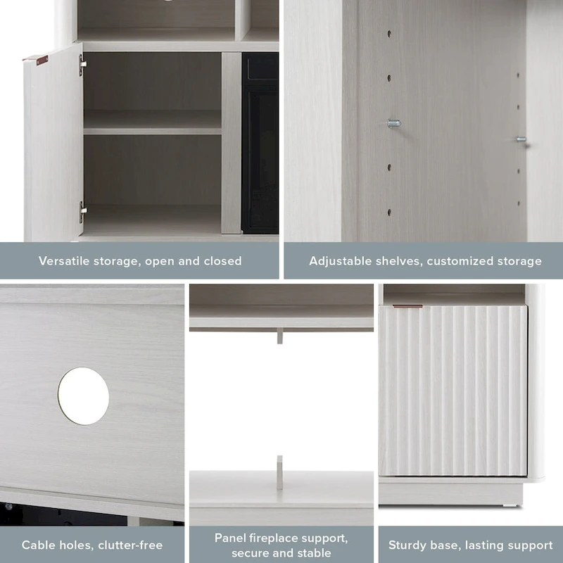 Mopio Brooklyn 59 Electric Fireplace TV Stand