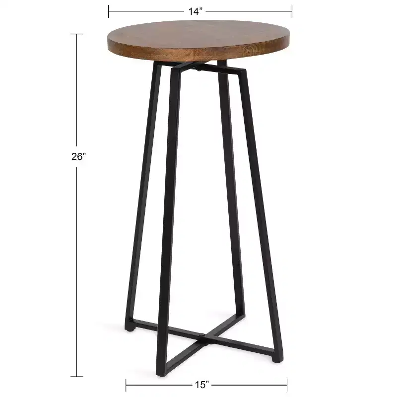 Kate and Laurel Zia Round Side Table