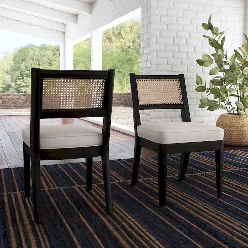 Brentwood Black Wood Rectangle Dining Set by Homestyles - 66  x 30  x 36