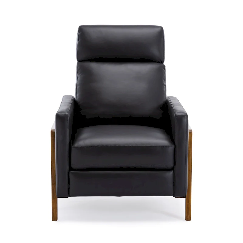 Roland Top Grain Leather Push Back Recliner by Greyson Living