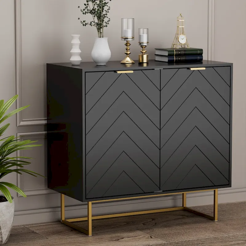 Sideboard Buffet Cabinet with Storage Adjustable Shelf Cabinet for Living Room, Kitchen