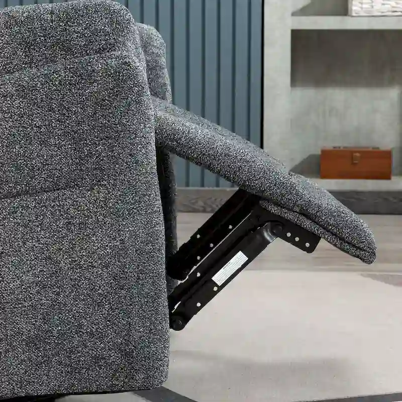 Swivel Rocker Fabric Recliner Chair Manual Reclining Sofa Set of two