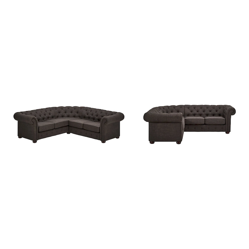 Gdansk 5-Seat L-Shaped Chesterfield Sectional Sofa