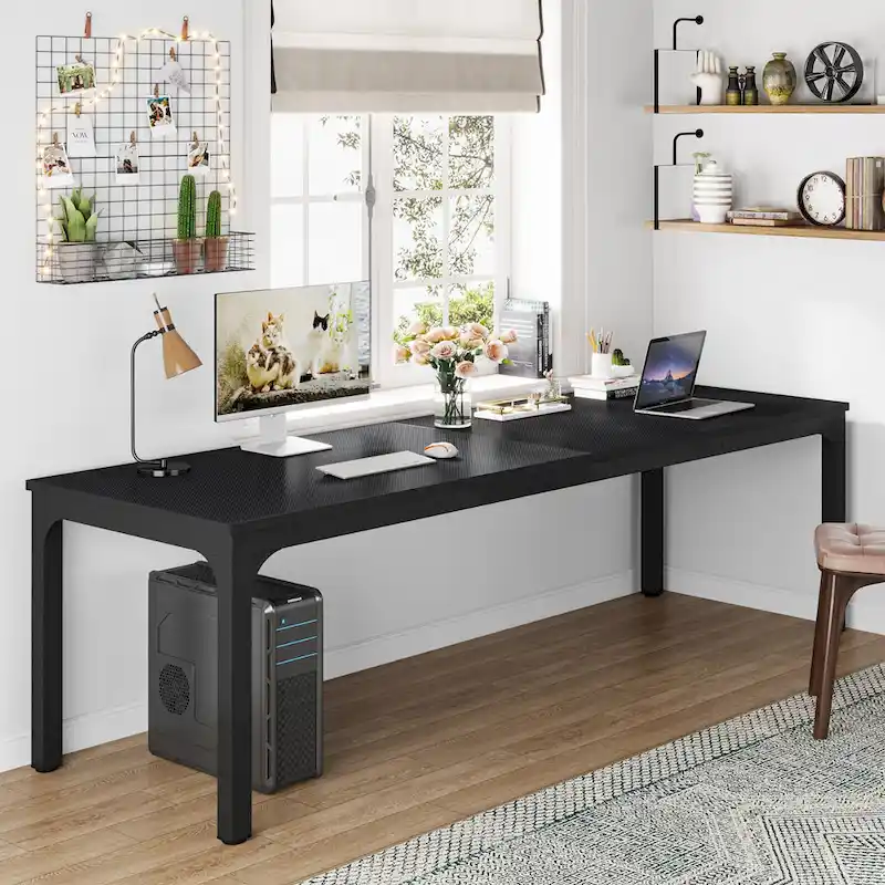 78.7 Inches Extra Long Computer Desk 2 Person Desk Large Writing Desk