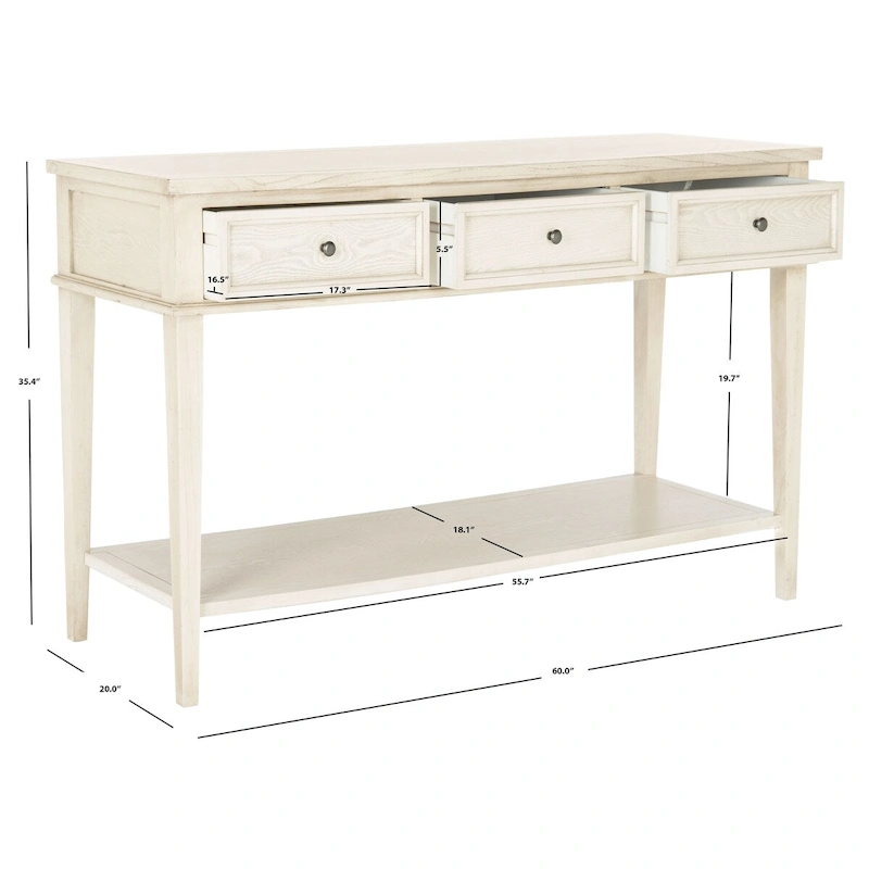 SAFAVIEH Thea Sepia Console - 60 x 20 x 35.4 - 60Wx20Dx35H