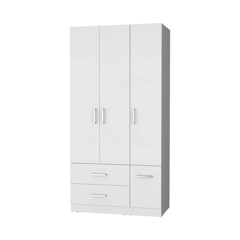 Douglas Armoire in melamine, two drawers, hanging rod - N/A