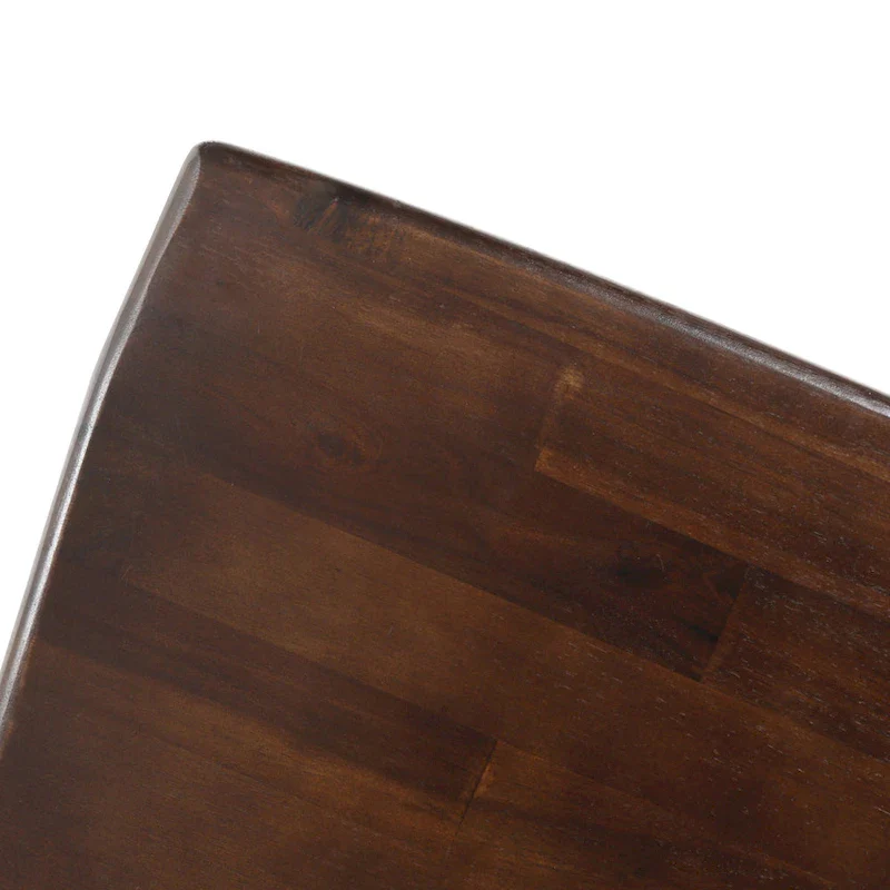 Farmhouse Acacia Wood Dining Chairs Set of 2 - X-Back Design, 300 lbs Capacity, 35.5