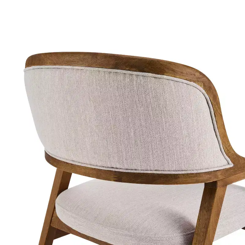 Christopher Knight Home Rosa Mid-Century Modern Rubberwood Upholstered Dining Chairs (Set of 2)