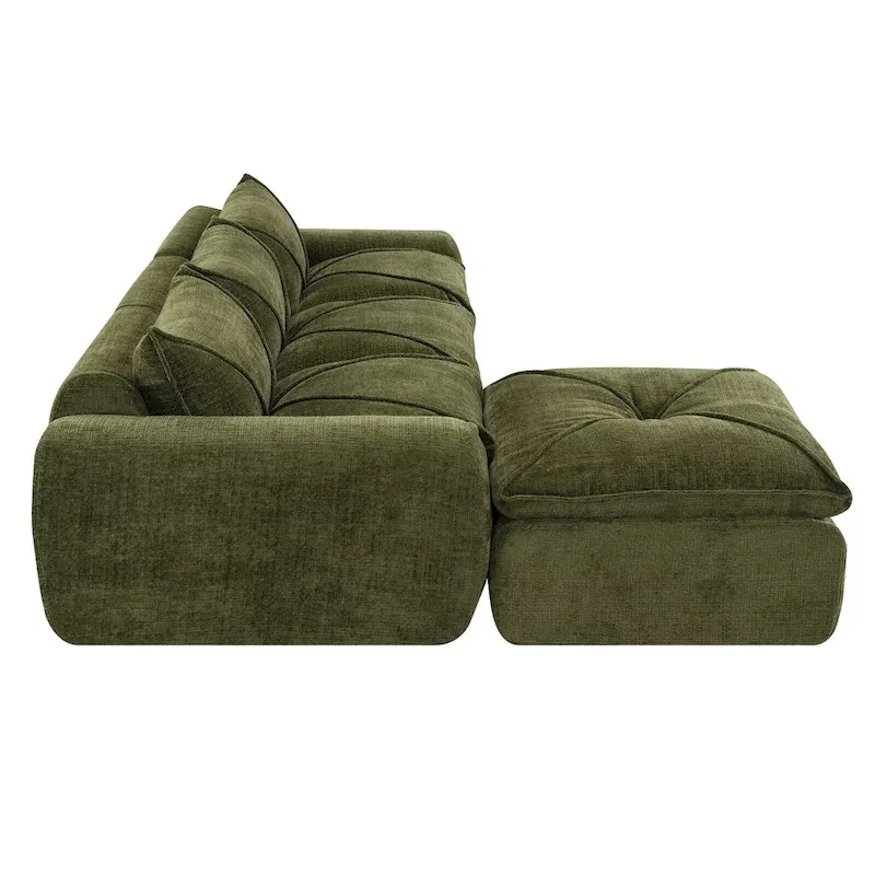 116  Fully Compressed Sofa with High Density Foam,Particle Chenille