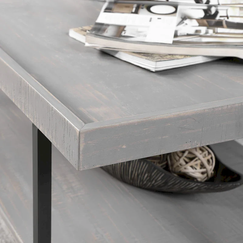 Damara Transitional 47-inch Metal 1-Shelf Coffee Table by Furniture of America