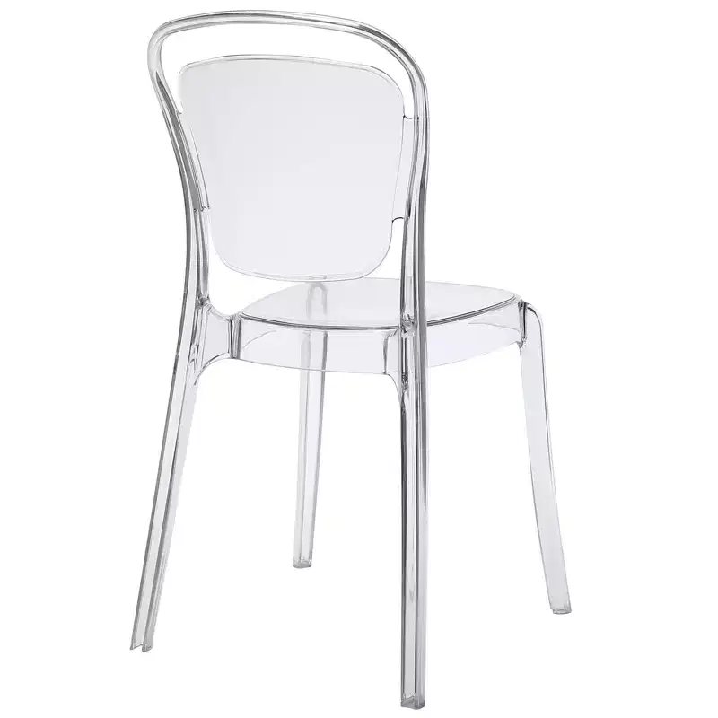 Entreat Dining Side Chair Clear - Modway: Polycarbonate, Spot/Wipe Clean, No Assembly, 330lb Capacity