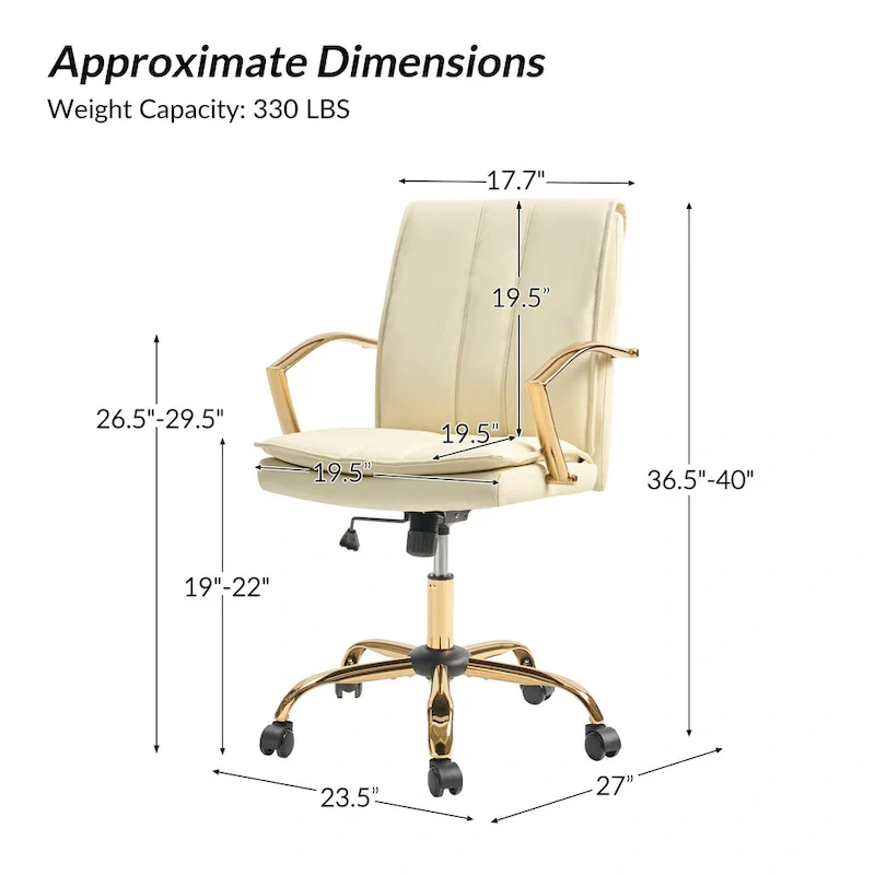 Ignacio Modern Leather Rocking Office Chair with Metal Base by