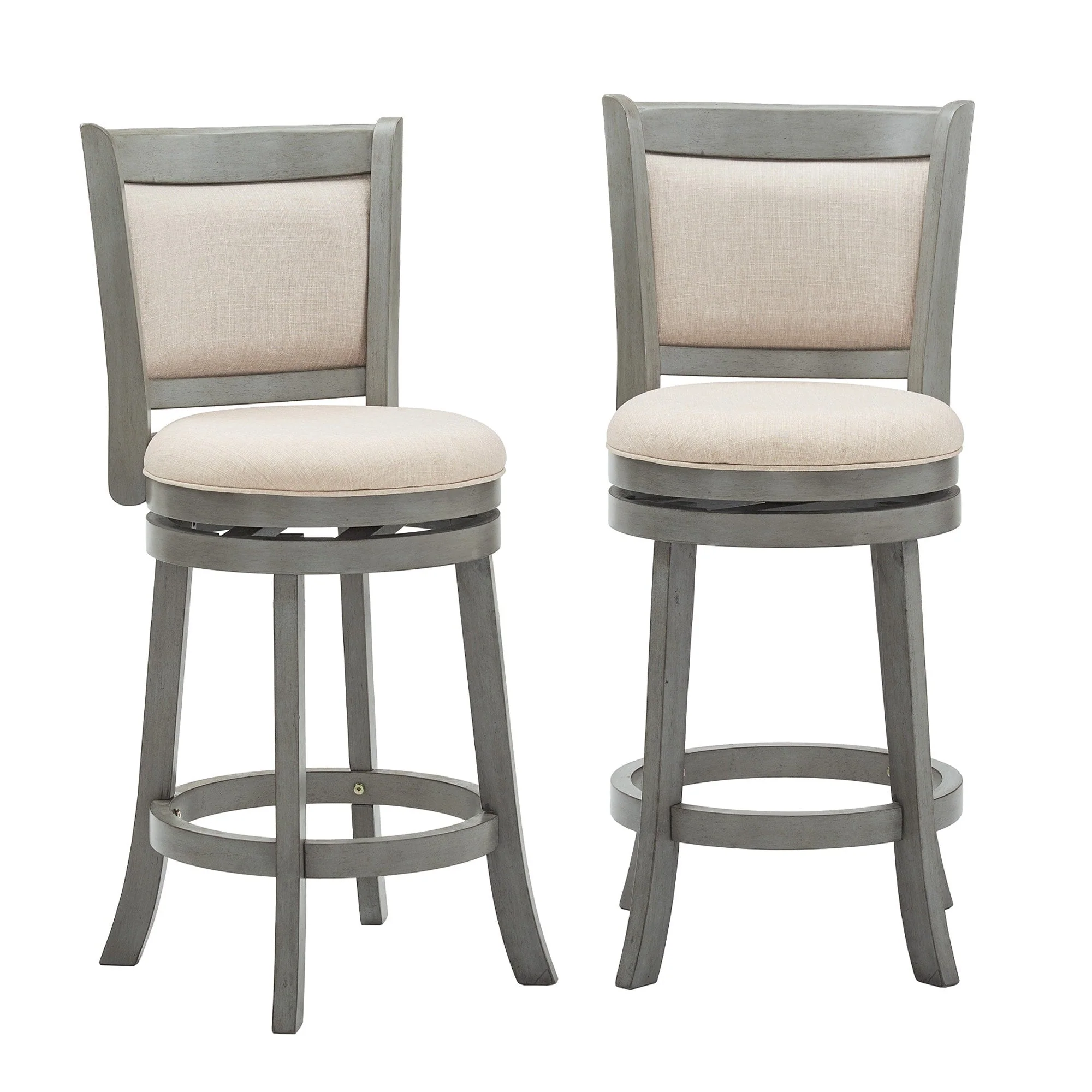 Rovinj Upholstered Back Swivel Stool