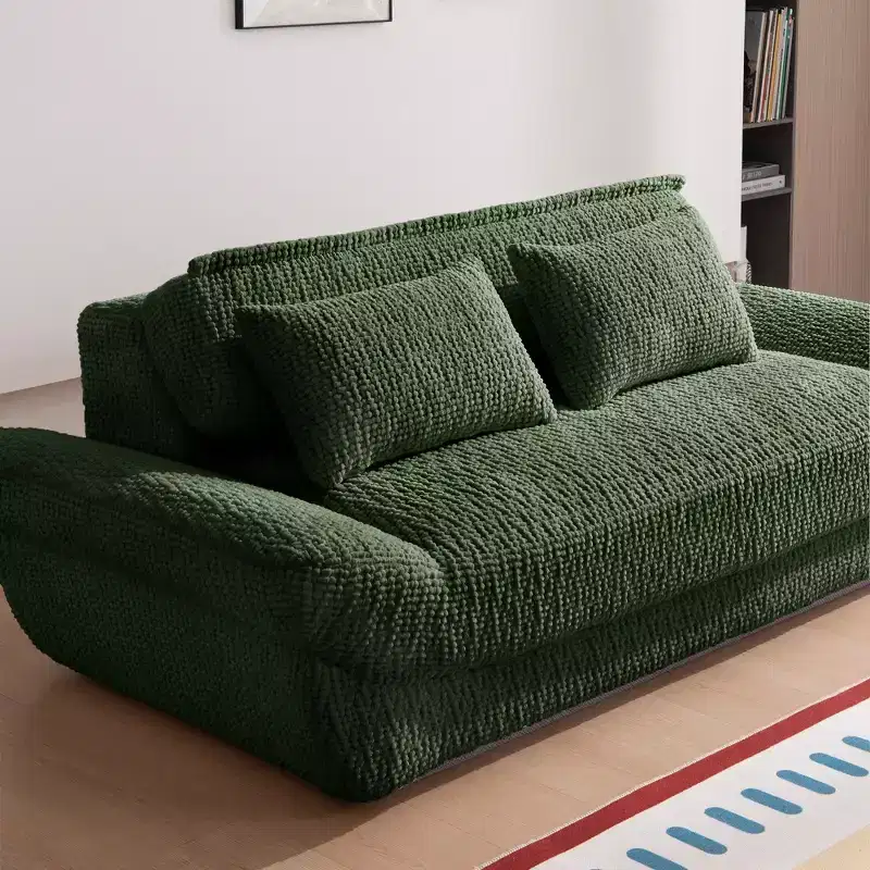EHMKNP 2-Seater Sailboat Elliptical Sofa  High-Density Compressed Foam Luxury Living Room Couch