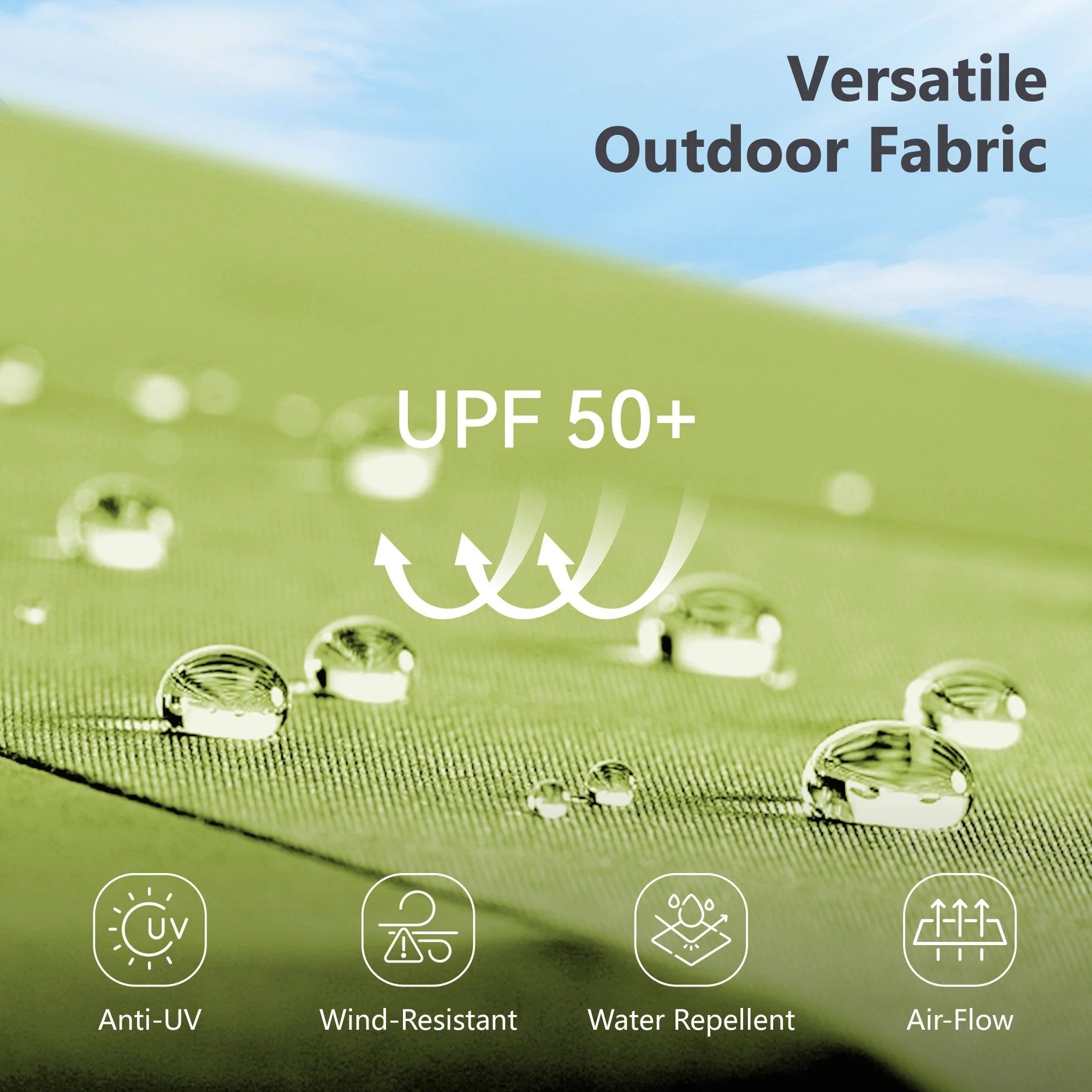 MAISON ARTS 15ft Double-Sided Patio Extra Large Twin Umbrella with Base Included