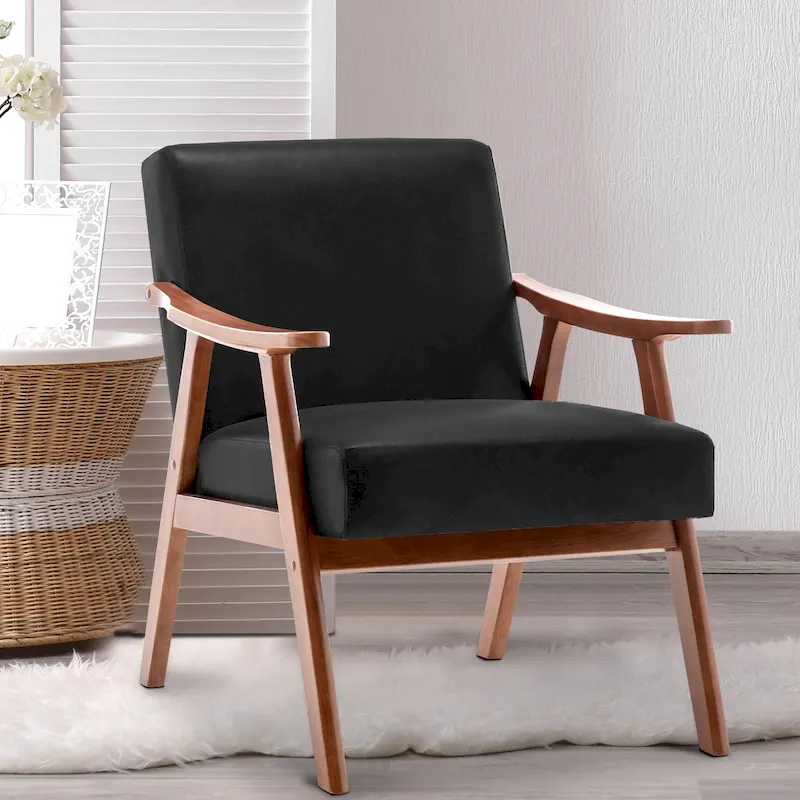 Living Room Chair with Solid Wood