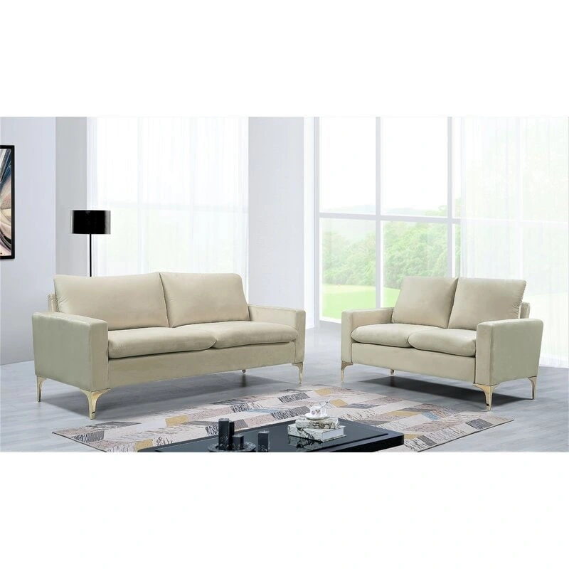 Buchholz 2 Piece Velvet Living Room Set
