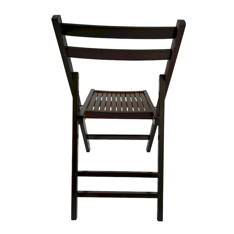 Wood Slatted Folding Chair ,Set of 4
