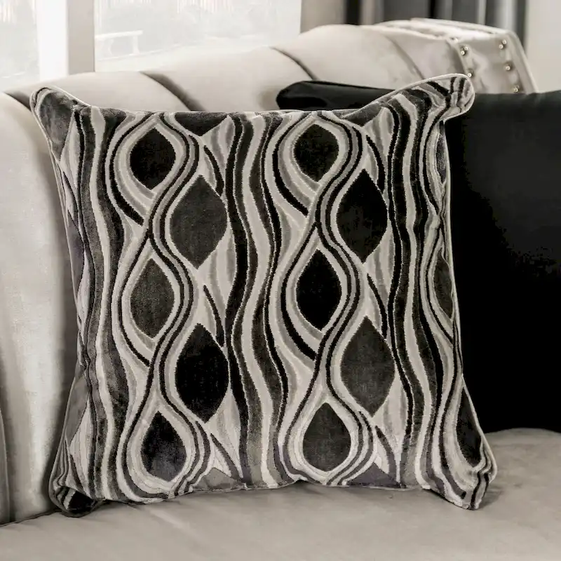 Vynn Transitional Chenille Sloped Arms 2-Piece Living Room Set by Furniture of America