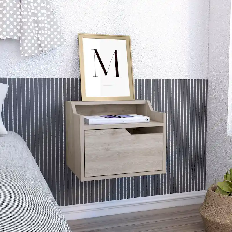 Busan 1-Drawer Modern Floating Nightstand