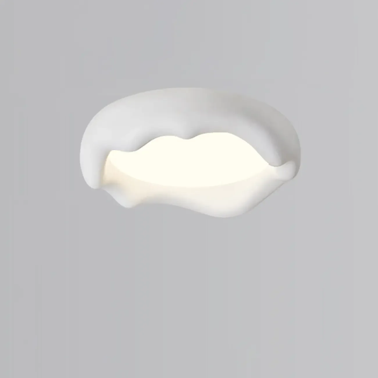 Acrylic Artistic Melting Cream Design Flush Ceiling Light