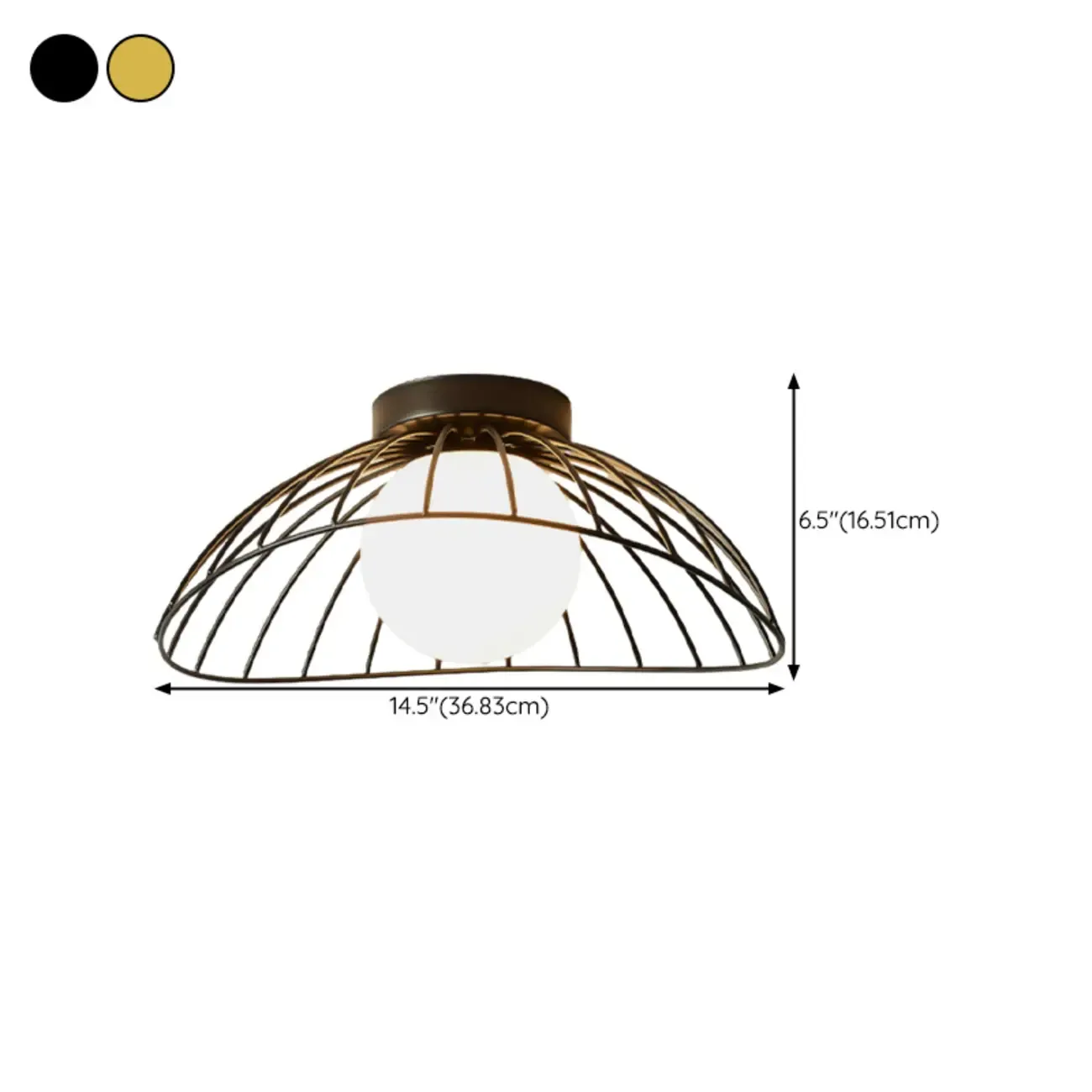 Modern Hallway Metal Rhombus Semi Flush Ceiling Light