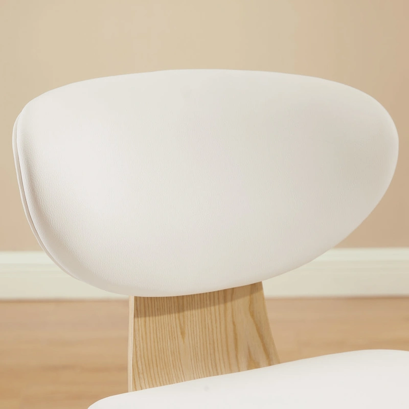 Art Leon Wood and PU Leather Dining Chair (Set of 2).