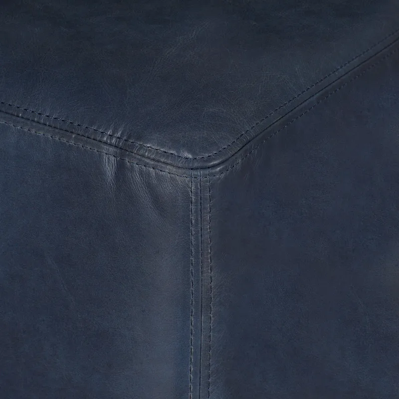 Poly & Bark Sequoia Ottoman - Full Grain Genuine Italian Leather