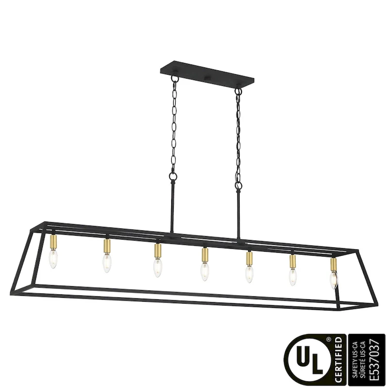 7-light Large Modern Farmhouse Kitchen Island Lighting - 55