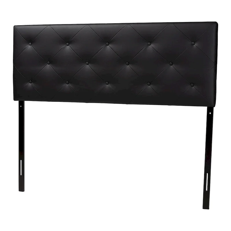 Porch & Den Minnehaha Contemporary Faux Leather Headboard