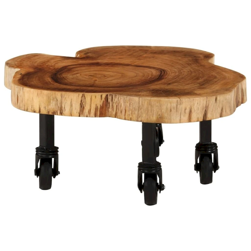 vidaXL Coffee Table Solid Wood Acacia 23.6 x21.7 x9.8