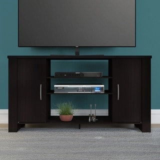 Porch & Den Tompkins Espresso-finish TV Stand Entertainment Center