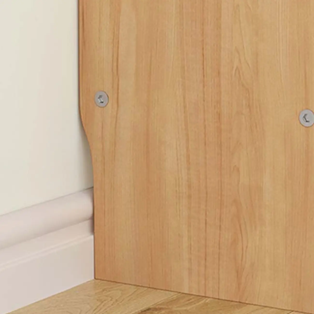 Natural Narrow Multi-Layer Open Back Wooden Bookshelf