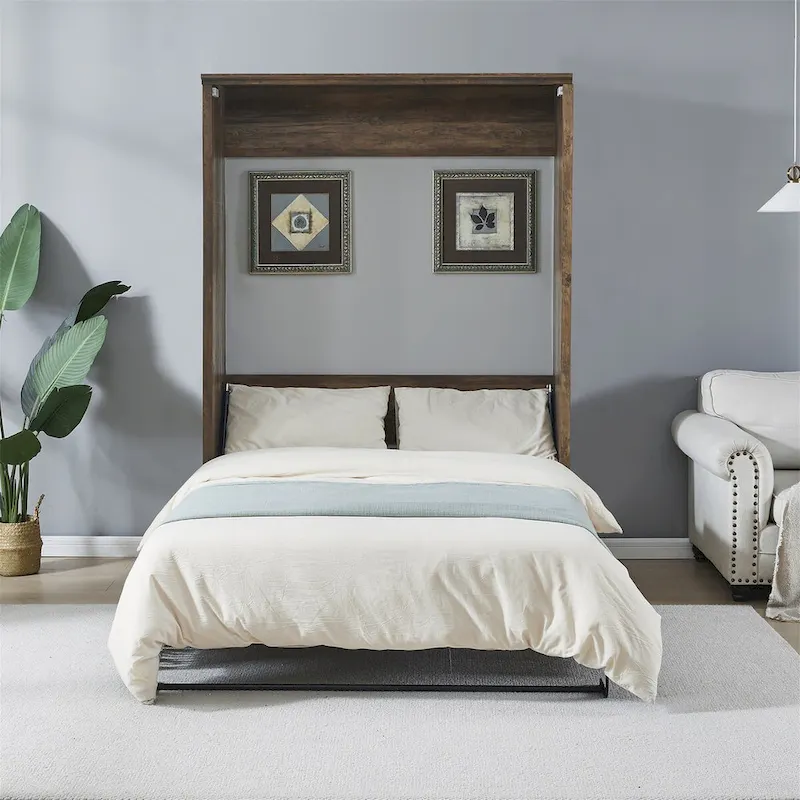 Murphy Wall Bed Cabinet Space-Saving Bed by Harper&Bright Designs