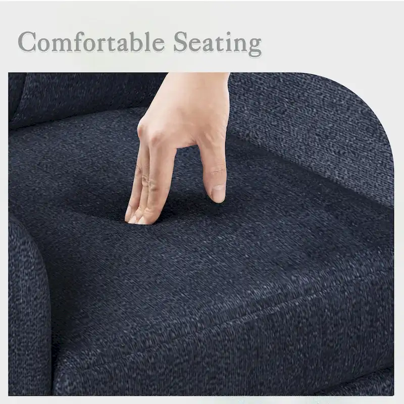 Mid-Century Upholstered Accent Chair Single Sofa with Armrest - 32.5Lx28.9Wx36.2H