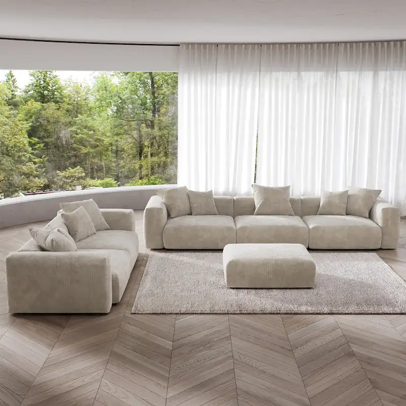 3PCS Modern Couch Set Living Room Furniture Set