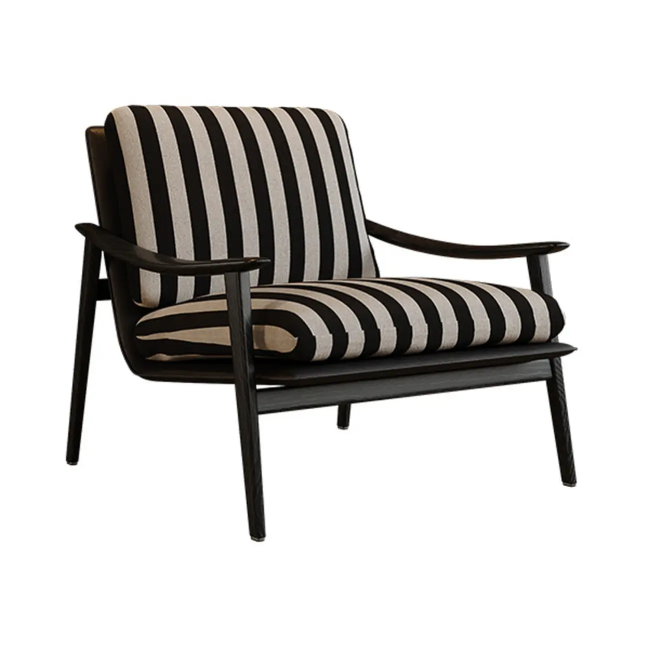 Jacquard Fabric Accent Chair for Living Rooms