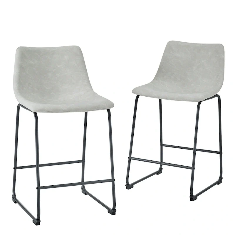 26-inch Faux Leather Counter Stool