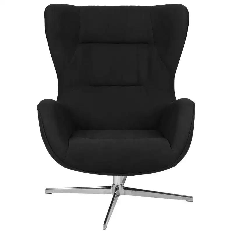 Emma and Oliver Home and Office Retro Swivel Wing Accent Chair