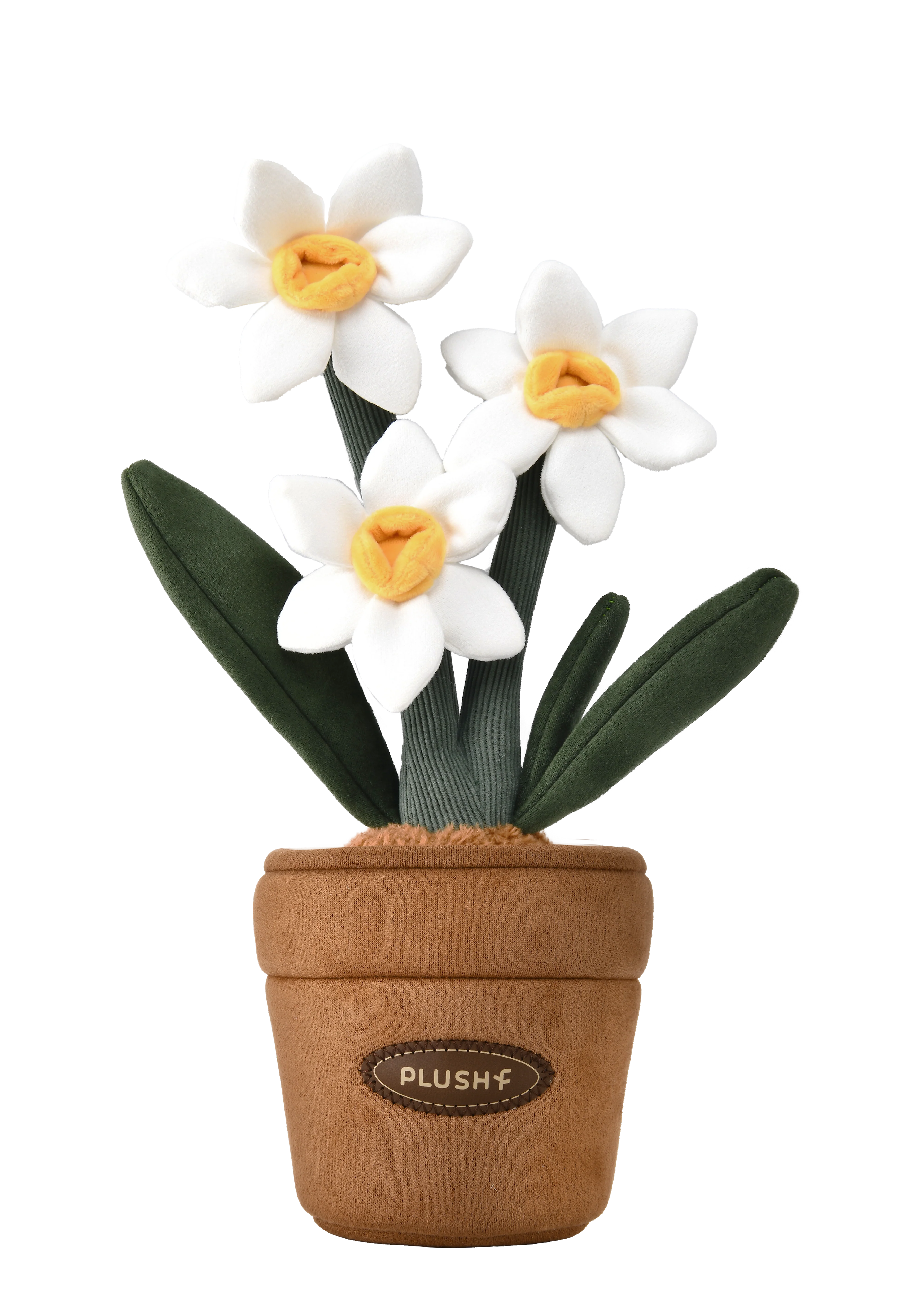 PlushWoods Daffodil Plant Plush With Pot 25cm