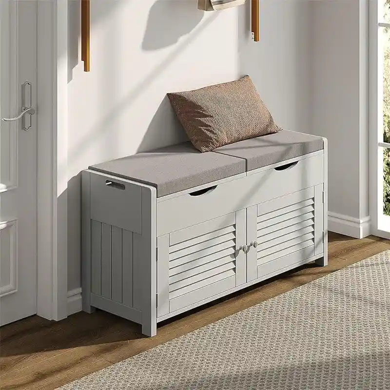 Shoe Storage Bench - 13.78D x 29.53W x 19.69H