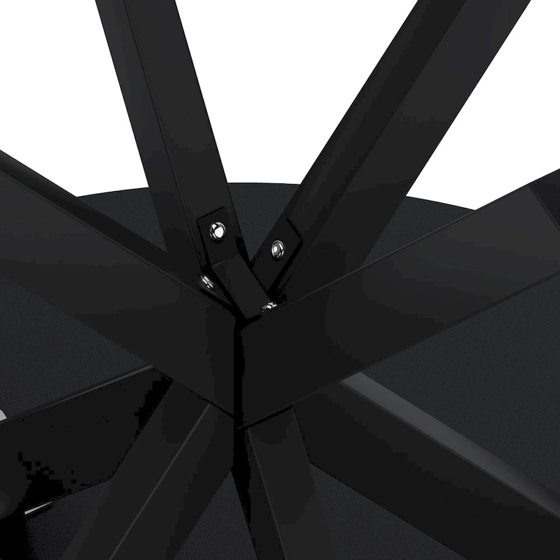 Modern Cross Leg Round Dining Table ,Two Piece Removable Top